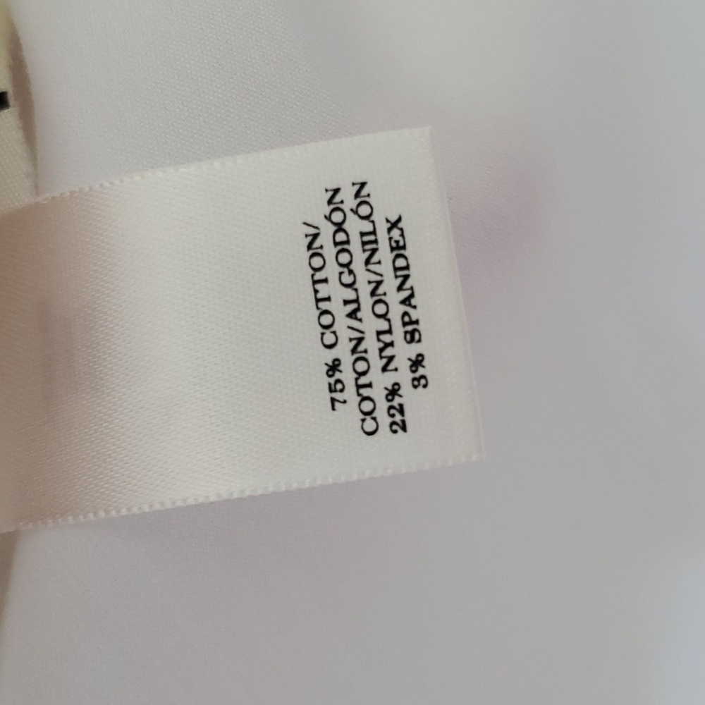 Ann Taylor white blouse with pearl beaded collar - Picture 4 of 6